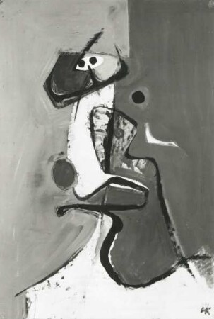 Kinder, Hans: Kopfform. Bezeichnet 25.5.1979. Gouache auf Zeichenkarton; 75,5 x 52,3 cm. Dresden: Kupferstich-Kabinett C 1981-252, BAE