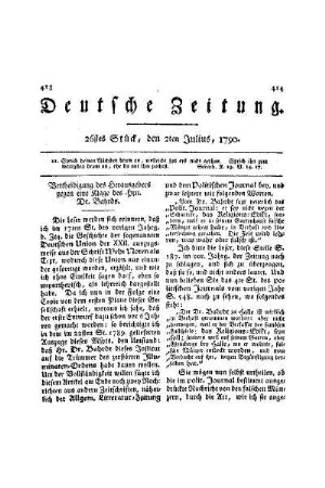 Vertheidigung des Herausgebers gegen eine Klage des Hrn. Dr. Bahrds