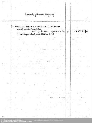 Morath, Guenther W.