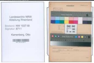 Entnazifizierung Otto Karrenberg , geb. 25.09.1877 (Kaufmann)