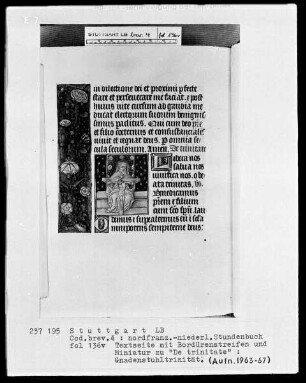 Stundenbuch — Gnadenstuhl-Trinität, Folio 136verso