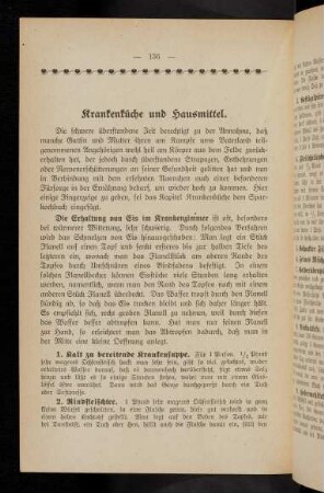 136-151, Krankenküche und Hausmittel