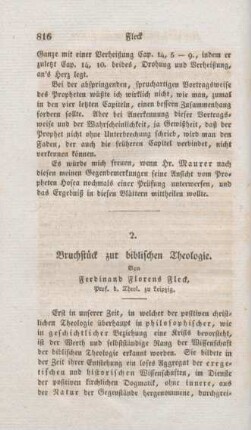 816-823 Bruchstück zur biblischen Theologie