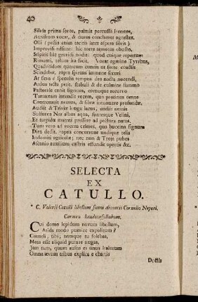 Selecta ex Catullo.