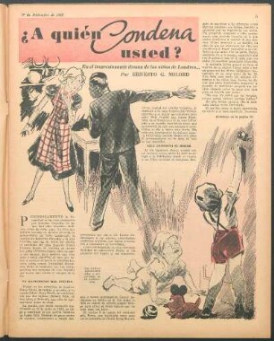 ¿A quién condena usted? : En el impresionante drama de los niños de Londres...