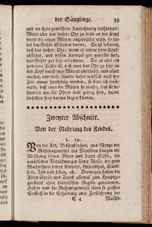 [ Dritter Abschnitt.] Von der Nahrung des Kindes.