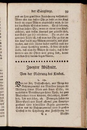 [ Dritter Abschnitt.] Von der Nahrung des Kindes.