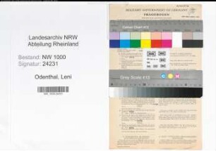 Entnazifizierung Leni Odenthal, geb. 25.11.1910 (Kontoristin)
