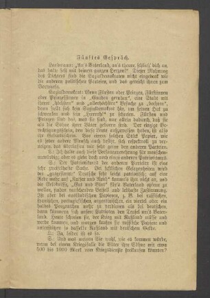 Fünftes Gespräch