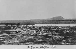 Siedlung am Weißen Nil : Blick auf die am Weißen Nil gelegene Siedlung von Rejaf