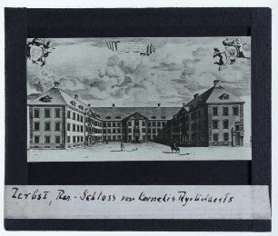 Zerbst, Schloss : Ansicht, Druckgraphik
