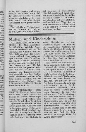 Mutter- und Kinderschutz