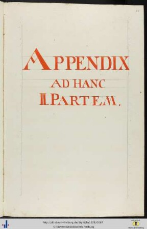 [83r] Appendix ad hanc II. partem.