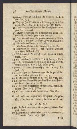 G. ad studium linguarum, eloquentiam, poesin...