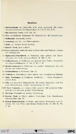 Mobiliar (Nr. 1-535)