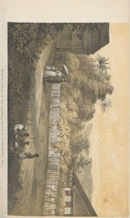 Kerk en woning van den zendeling leeraar te Langowang 1847