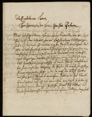 Brief von Johann Georg Schelhorn an Johann Friedrich von Uffenbach. Memmingen, 18.12.1734