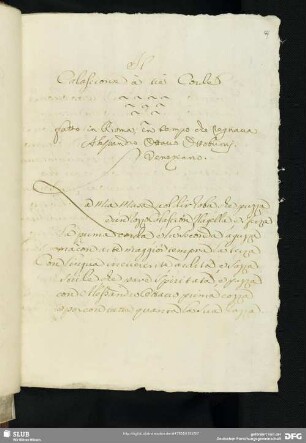[Faszikel 3:] Calascione a tre corde [Satire in drei Teilen in gebundener Sprache (Quartinen) auf Papst Alexander VIII.]