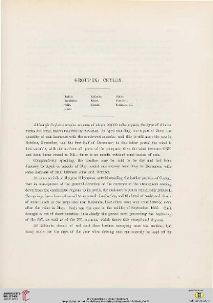 Group IX, Ceylon