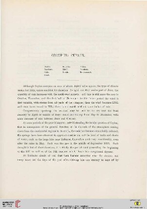 Group IX, Ceylon