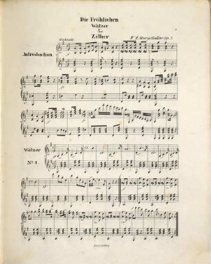 Die Fröhlichen : Walzer für Zither ; op. 2