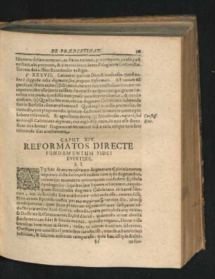 Caput XIV. Reformatos Directe Fundamentum Fidei Evertere.