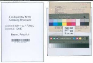 Entnazifizierung Friedrich Bluhm , geb. 28.12.1893 (Lademeister)