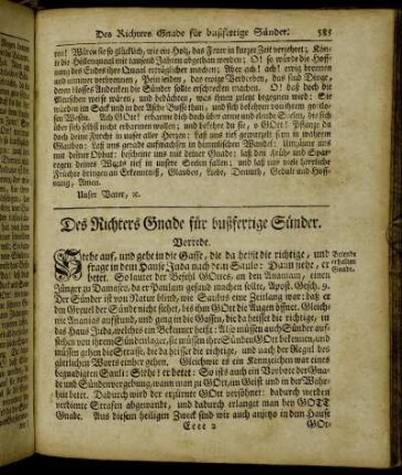 Des Richters Gnade für bußfertige Sünder.