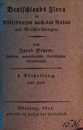 Deutschlands Flora : in Abbildungen nach der Natur mit Beschreibungen. 1,41, Abt. I., Phanerogamen ; H. 41