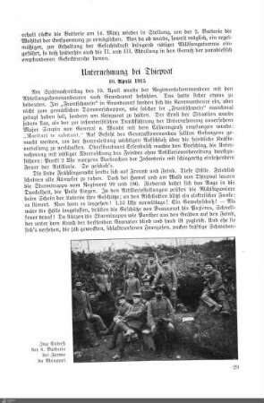 Unternehmung bei Thiepval