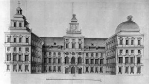 Ehemalige kurfürstliche Residenz, Fassade mit Ehrenhof