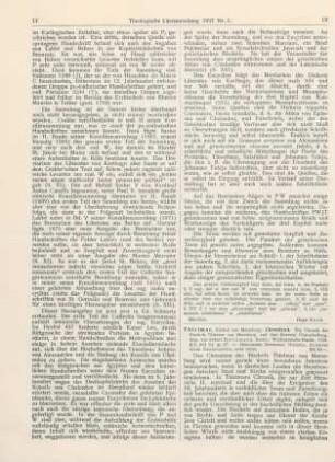 12-15 [Rezension] Thietmarus Merseburgensis, Die Chronik des Bischofs Thietmar von Merseburg und ihre Korveier Überarbeitung