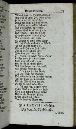 Vom H. Nachtmahl. - Dancksagung nach dem Heiligen Nachtmahl.
