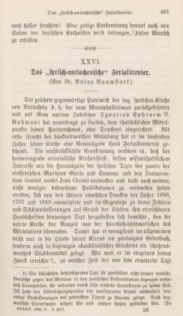 401-427 Das "syrisch-antiochenische" Ferialbrevier