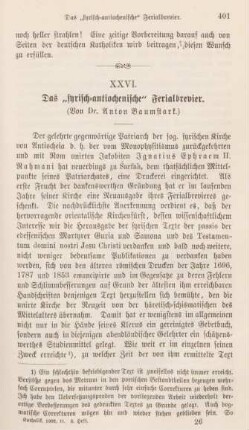 401-427 Das "syrisch-antiochenische" Ferialbrevier