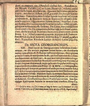 De Secta Georgianorum. XIV.