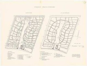 Friedhof Stolp: Grundriss, Be- und Entwässerungsplan 1:1000