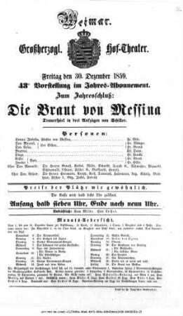 Die Braut von Messina