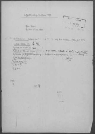 Brettheim-Hilgartshausen: Inspektionsbericht 1953