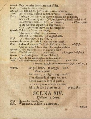 Scena XIV. / Vierzehender Auftritt