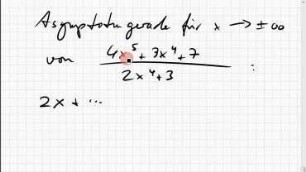 KB.19 Asymptotengerade einer rationalen Funktion