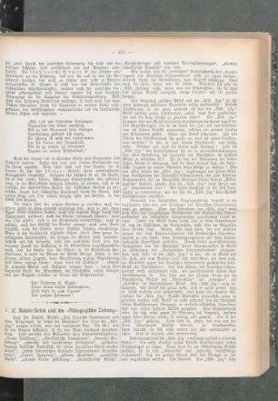Rektor Brück und die "Pädagogische Zeitung"