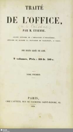 1: Traité de l'office