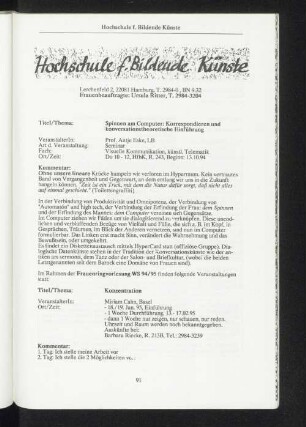 Hochschule f. Bildende Künste
