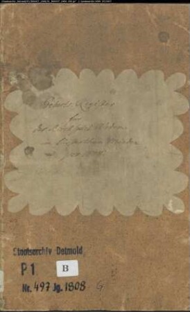 Zivilstandsregister der evangelischen Gemeinde Wehdem, Kreis Lübbecke (GAHT 1808) (Gemeinde: Evangelische Gemeinde Wehdem)