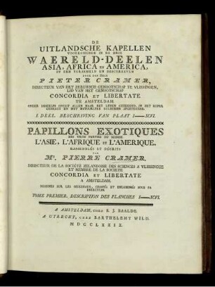 [], 1: De uitlandsche Kapellen voorkomende in de drie waereld-deelen Asia, Africa en America. []. Beschryving. 1