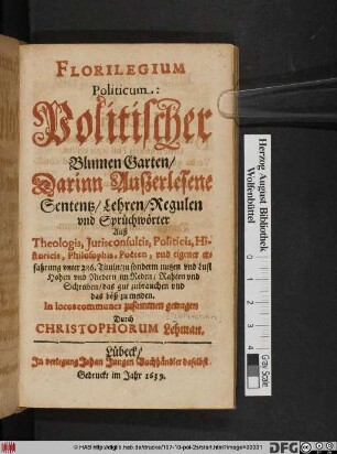 Florilegium Politicum