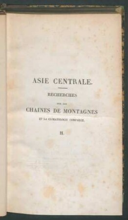 Asie centrale: ... T.2