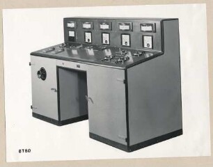 Hochtemperatur-Ofen 1600°C, Schaltpult; Foto, 1953