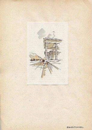 Döllgast, Hans; München; Augsburg; Handzeichnungen - Eherentempel
